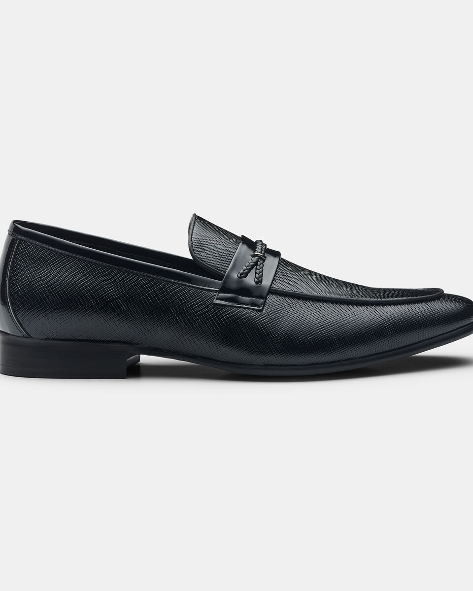 Patent Leather Dress Loafer, Black, hi-res